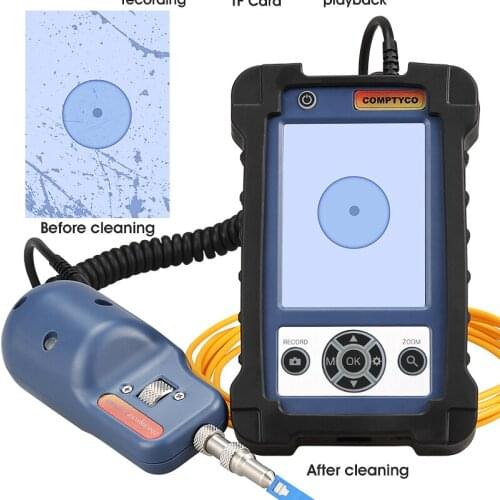Fiber Optic Inspection Microscope Probe with 3.5 inch Display Screen Monitor