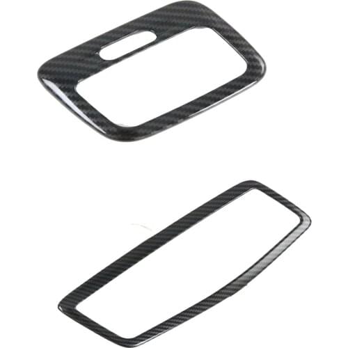 For Mitsubishi ASX Outlander Sport 2013-2020 Carbon Fiber Front Rear Reading Light Roof Cover Trim Car Decoration Trim Styling