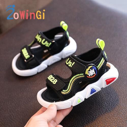 Size 21-30 Children Fashion Sport Sandals Baby Comfortable Sandals 2021 Summer New Boy Girls Beach Sandals Kids Casual Sandals
