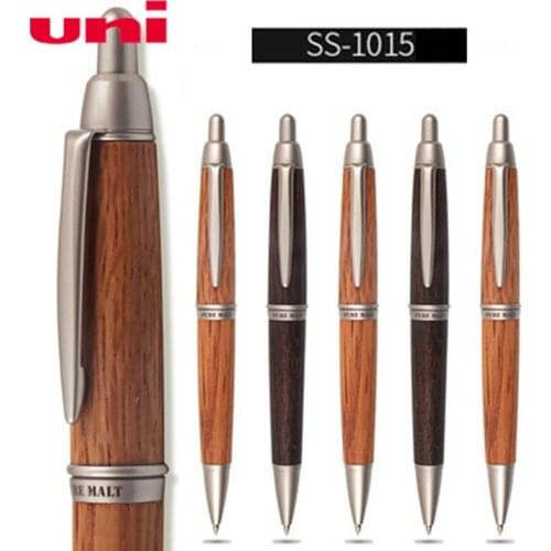 One Piece Mitsubishi Uni SS-1015 0.7mm Oak Wood 2 colors Ballpoint Pens high quality Office & School Supplies