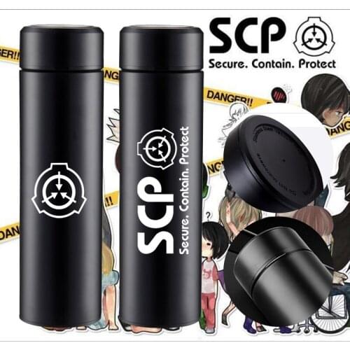 SCP Secure Contain Protect Special Containment Procedure Foundation Cups Thermal Insulation Travel Tea Cup Mug Cosplay Prop Gift