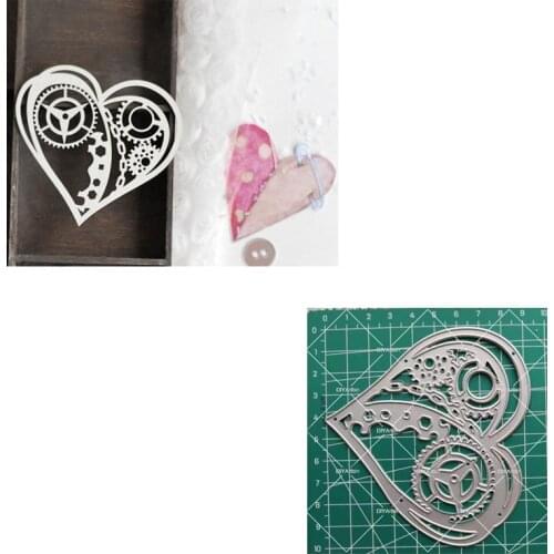 Steampunk Heart cutting stencils and embossing new 2021 Birthday Wishes die cut card tutorial