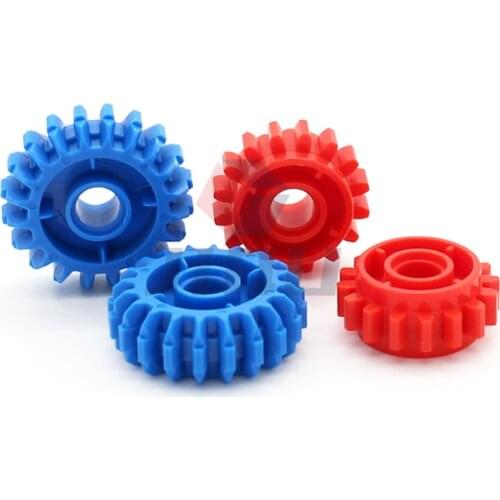 High-Tech Parts 16 20 Tooth Gear with Clutch on Both Sides Brick 18946 35185 Car model Gearbox Bulk Accessory MOC Building Block