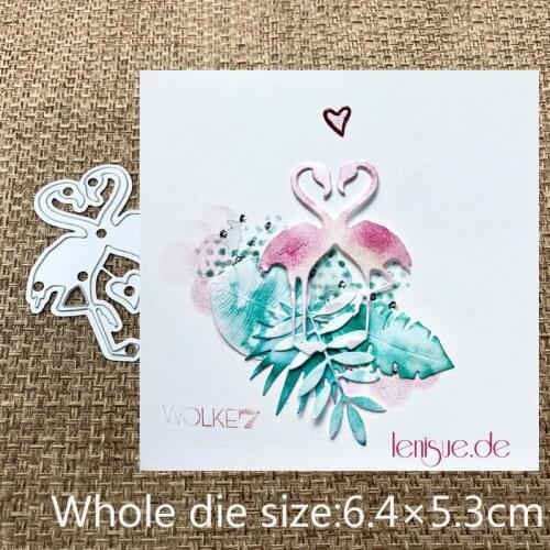 XLDesign Craft Metal Cutting Dies cut die Love heart flamingo crapbooking Album Paper Card Craft Embossing Die Cuts