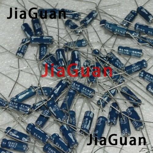 10PCS JAPAN NEW ELNA BP 50V3.3UF 5X12.5MM CE Axial aluminum electrolytic capacitor 3.3UF/50v 3.3MF 50v 3.3uf 85 degrees