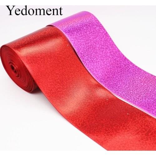 5 Yards 3'' 75MM Foil Printed Grosgrain Ribbons For Hair Bows DIY Handmade Materials Y19101606
