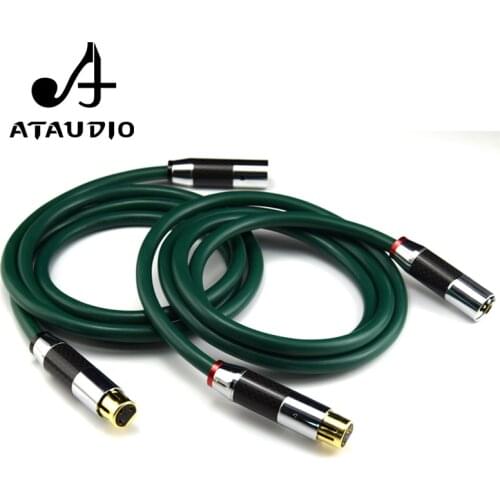 ATAUDIO One Pair FA-220 Hifi XLR Cable High Quality OCC 2 XLR Male to Female Audio Cable