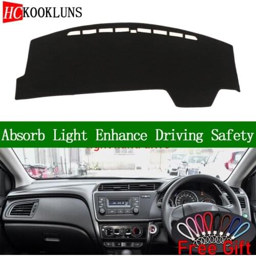 For Honda greiz 2016 Right Hand Drive Dashboard Cover Car Stickers Sun Shade Dash Mat Carpet Interior Accessories