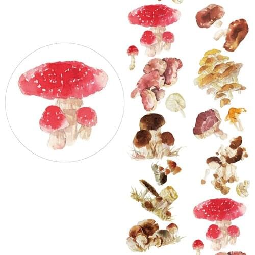 5cmx3m Retro Toxic Mushroom Washi Tape Decorative Stickers