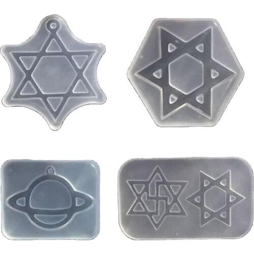 Small Planet Shape High-Definition Epoxy Mold Transparent Silicone Mould DIY Phone Decoration Tools Embossed Cake Molds H152