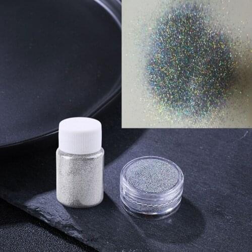 Holographic Lasers Silvery Fine Glitter Epoxy Resin Shiny Silver Festival Sequins Resin Jewelry Pigment Nail Art Powder