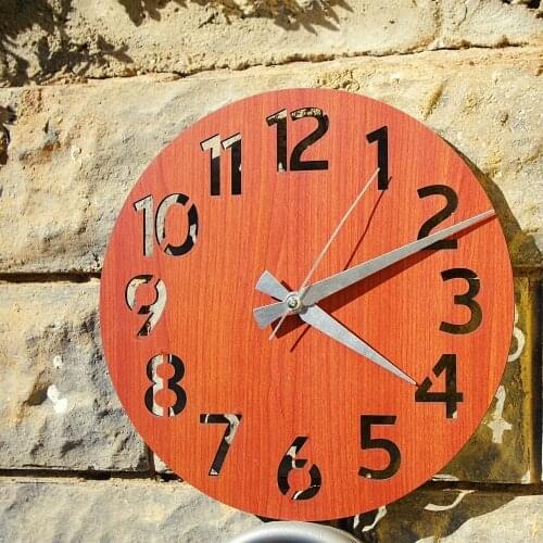 HLO 2021 Home Decoration Classic Wooden Wall Clock Quality Material Stylish Living Room New Modern Horloge Murale Moderne
