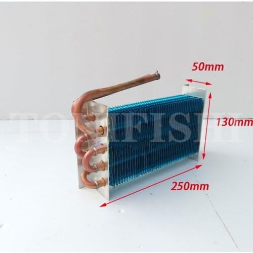 Freezer refrigerator display cabinet refrigerated freezing air-cooled commercial finned evaporator condenser radiator