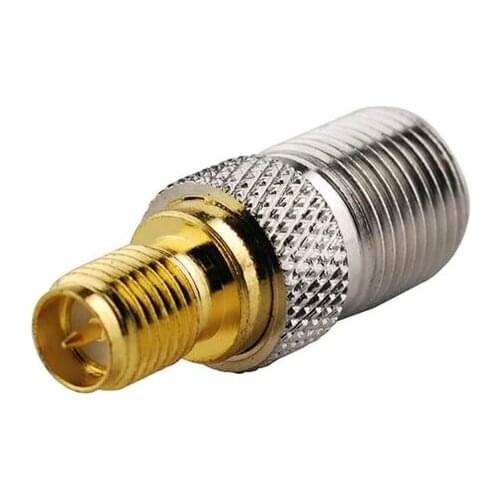 1PC new F female jack to RP SMA female male pin RF converter straight SMA-F coaxial adapter wholesale