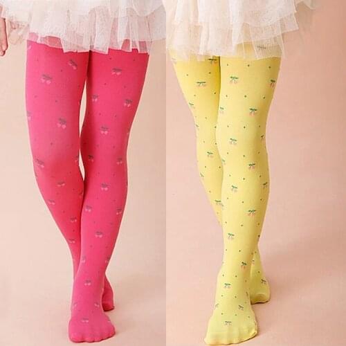 Tights Stockings Summer Cute Cherry Baby Girls Stocking Dancing Children Dress Tights Trousers Pantyhose