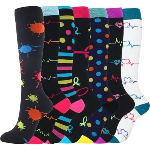 Compression Socks For Men&Women Best Graduated Athletic Fit For Running Flight Travel Boost Stamina, Circulation&Recovery Socks