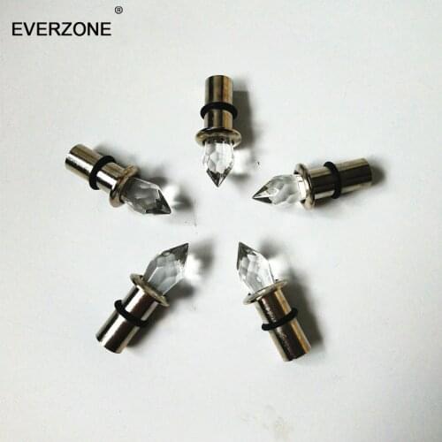 Fiber Optic End Glow Crystal End Fittings for Fiber Optic Ceiling Starry Sky Lighting Effect Harness Accessories 5pcs/lot