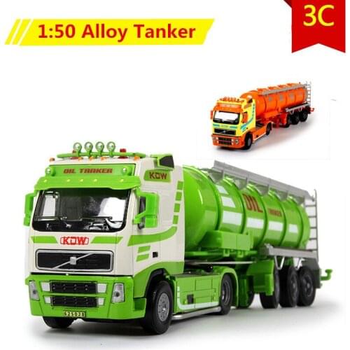Favorite Model Alloy tanker truck,High-grade 1:50 alloy tanker cars,Diecast metal truck,Senior gift,free shipping