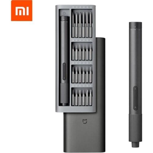 2021 Xiaomi Mijia Electric Precision Screwdriver Kit 24 S2 Steel Bits All-Metal Gearbox with Type-C Charging Port DIY Tools Kit