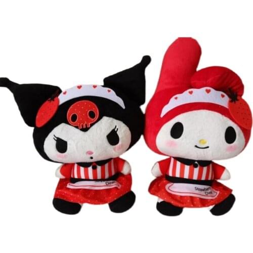 New Kawaii Cute Anime Strawberry Bunny Rabbit Plush Kids Girls Boys Stuffed Toys For Children Gifts Big 38CM