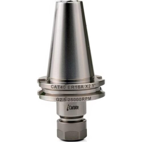 New iCarbide 5/8-11 CAT40 ER16 2.5" Collet Chuck Tool Holder G2.5 25000rpm Only Ship to US