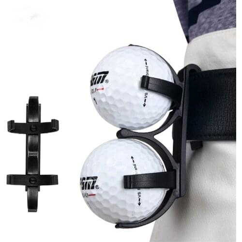 Golf Simple Croquet Clip Double Ball Clip Golf Ball Holder Clip Prop Organizer Sporting Training Accessory Golf Bag