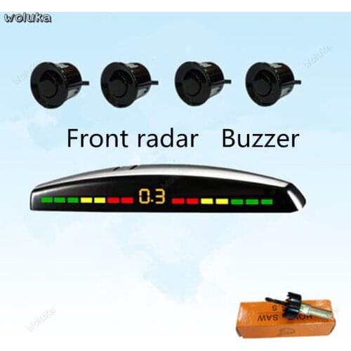 Anti-collision car front car radar 4 probe buzzer voice strip screen front radar CD50 Q04
