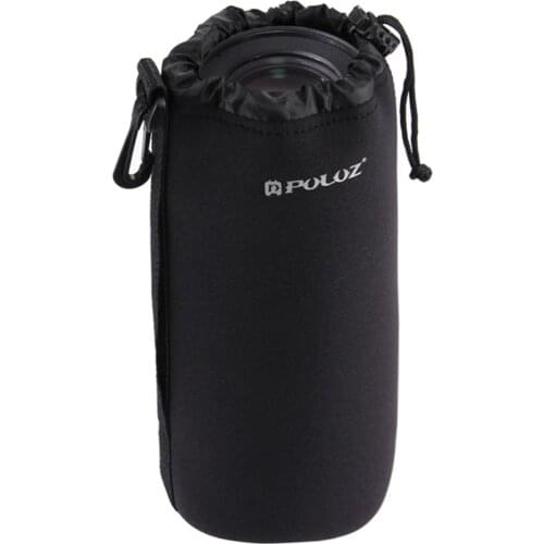 PULUZ Camera Lens Bag Big Size XXL Neoprene Waterproof Soft Video Camera Lens Storage Pouch Bags Case DSLR Lens Protector