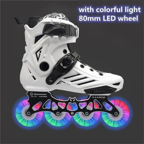 1 pair Whole Skates Shoes for Slide Skating FSK Inline Slalom Skates 80mm 76mm 72mm 243mm 231mm for SEBA for Powerslide Roller