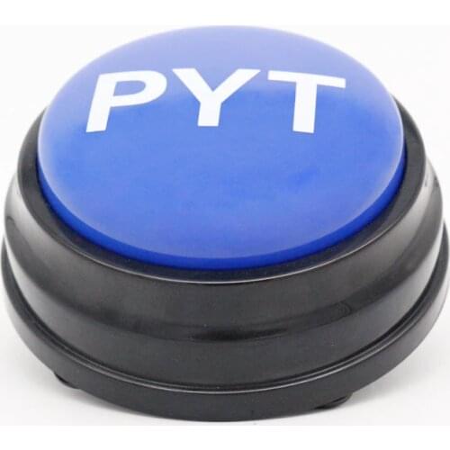 Clear Stock Fancy voice "PYT" talking Sound buzzer button for kids play class room talking toys with FREE Shipping M10