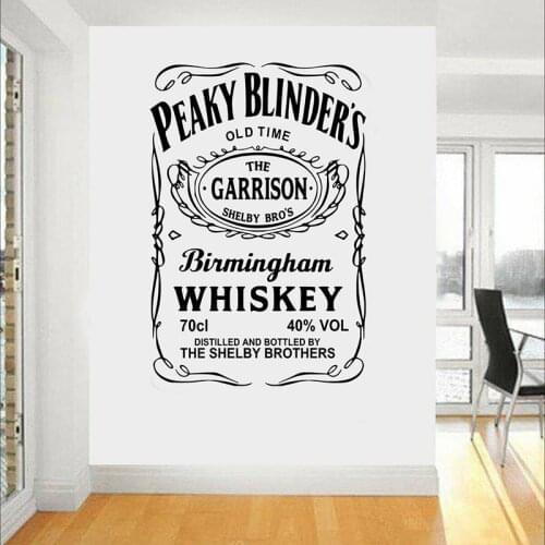Pub Whisky Wall Stickers Whisky Bar Decor Vinyl Decals for Dining Room Decoration Z130