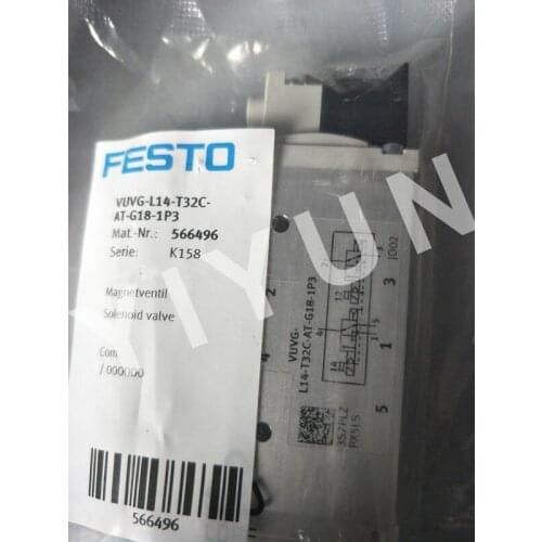 VUVG-B14-M52-AZT-F-1T1L 573482 VUVG-L14-T32C-AT-G18-1P3 566496 VUVG-L14-T32C-AT-G18-1H2L-W1 577321 FESTO Solenoid valve