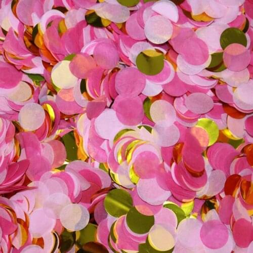 1000pcs/lot confetti Circle Shape Round Sprinkles Tissue Paper Birthday Party Wedding Table Decorations Pinata Balloon Fillers