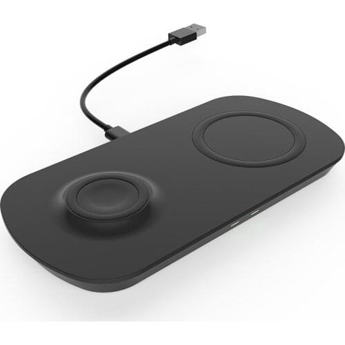 2 in 1 QI Wireless Charger Smart Watch Mobile Phone Fast Charging for iPhone 12 11 Pro Max 2 IWatch