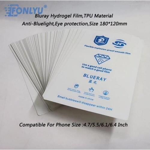 50pc FONLYU Flexible Hydrogel Film Curved Screen Front Screen Protective Film For Screen Devia Sheet SS-057H Rockspace