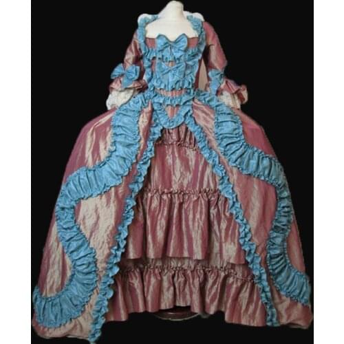 Tailored!Royal Eras 17th Court Queen Duchess Civil war Theatre 18th Court Belle Marie Antoinette DRESS Victorian dresses HL-348