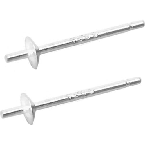 925 Sterling Silver Ear Pin Earrings Stud Accessories With Bowl Base Tray For Making Pearl Beads Earrings DIY Jewelry Making