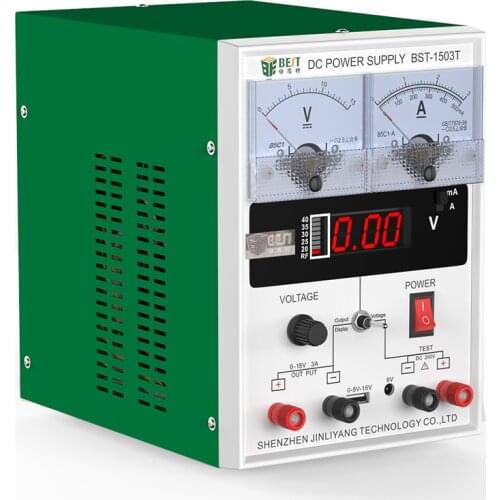 BES-1503T 15V3A DC Regulated Power Supply Mobile Phone Repair Pointer Table LED Digital Display GSM Signal Detection Function