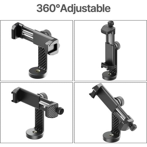 Ulanzi ST-17 Universal Phone Tripod Mount with Cold Shoe Tripod Adapter Cell for iPhone 12 12Pro Max Huawei Samsung Smartphone