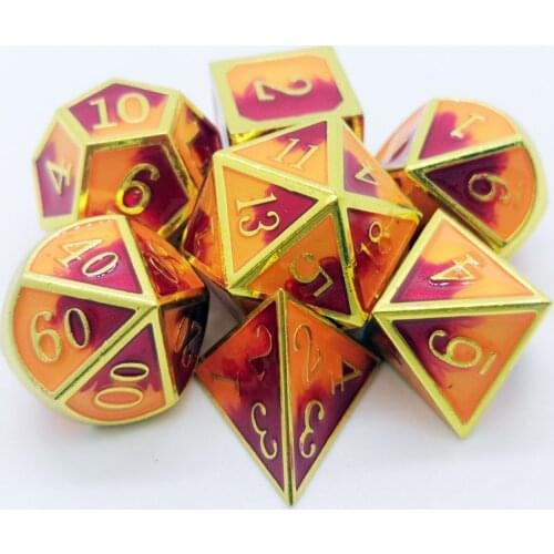 DND board game role-playing game Polyhedron dice RPG MTG board game metal dice set