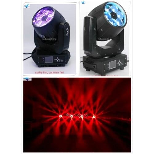 H-4/lot Hot sale led big bee yee 6x40w RGBW 4in1 beam wash led zoom moving head light DJ disco stage rotating lyre with case