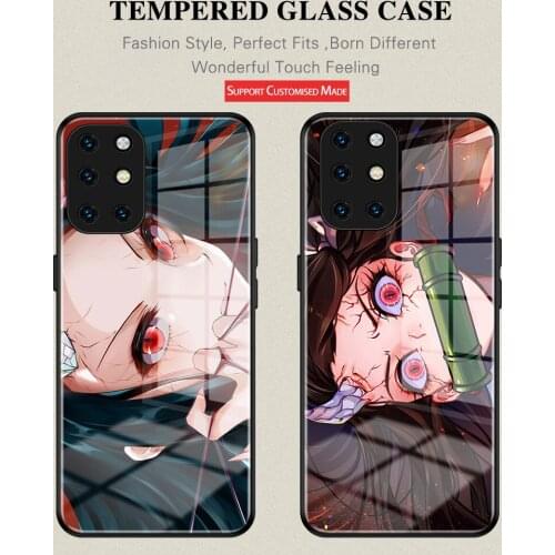 Kamado Nezuko of Demon Slayer Tempered GIass Anti-Drop Cover ForOneplus 6 6T 7 7Pro 7T 7TPro 1+8 8Pro 8T 9 9Pro Nord