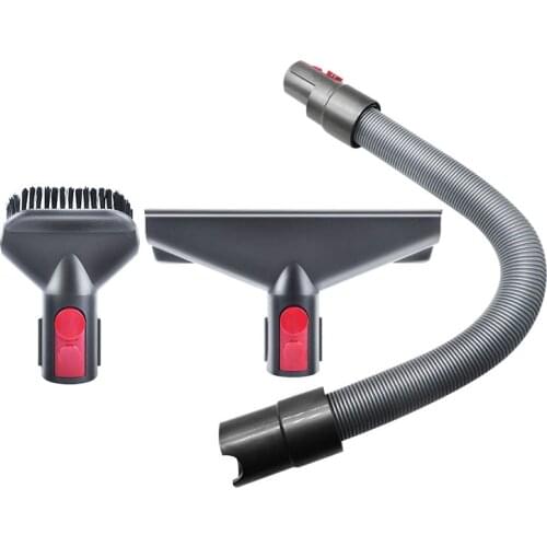 3PCS Bed brush Soft Tube Kit for Dyson V7 V8 V10 V11 Vacuum Cleaner Parts Nozzle Round Brushes Head Crevice Tool