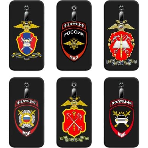 Russia National Police Logo Phone Case For Redmi 9A 9 8A 7 6 6A Note 9 8 8T Pro Max K20 K30 Pro