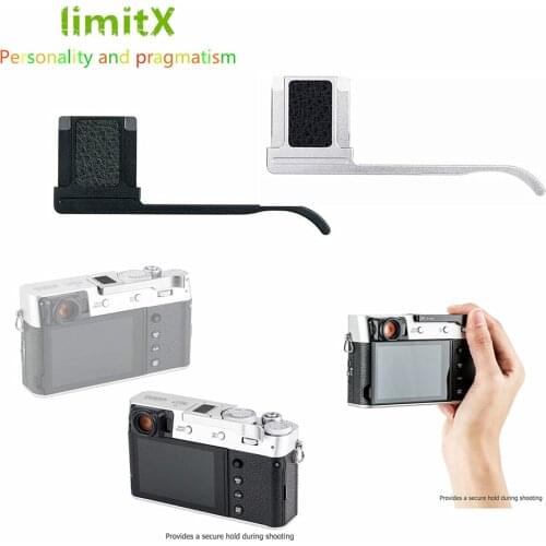 Metal Thumbs Up Grip for Fuji Fujifilm X100V X100F X-E3 X-E4 XE3 XE4 Camera with Hot Shoe Cover Protector