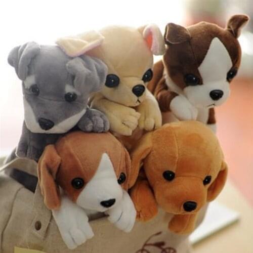 2021 Baby Sleeping Toys Cute Dog Animal Cartoon Doll Plush Zipper Birthday Gift Decoration Appease Purse