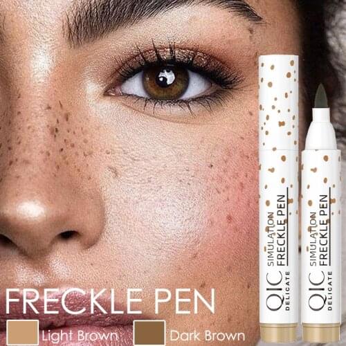 Natural Lifelike Freckle Pen Soft Brown Freckle Pen Lasting Waterproof Dot Spot Pen Create Effortless Sunkissed Makeup