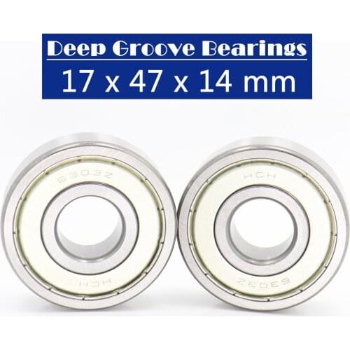 6303ZZ Bearing 17*47*14 mm ABEC-3 ( 2 PCS ) For Blower Vacuums Saw Trimmer Deep Groove 6303 Z ZZ Ball Bearings 6303Z