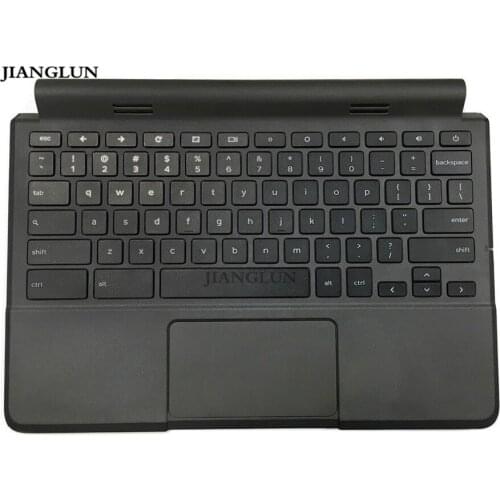 JIANGLUN Used For Dell Chromebook 11 3120 (P22T) Palmrest with US Keyboard Touchpad Black