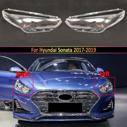 For Hyundai Sonata 2017 2018 2019 Headlamp Lens Car Replacement Clear Auto Shell Car Headlight Covers